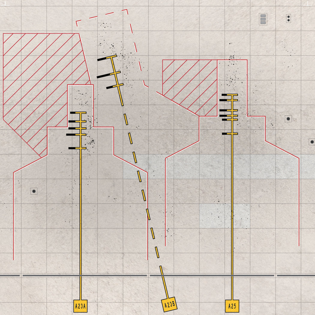 Terminator Shell Layouts 1 Terminal Continental 125 x 24 – Layover Layouts